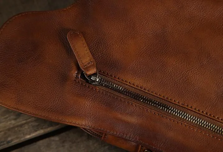Best Sling Bag for Men Leather Chest Bag for Men Cool Sling Bag Small Sling Bag