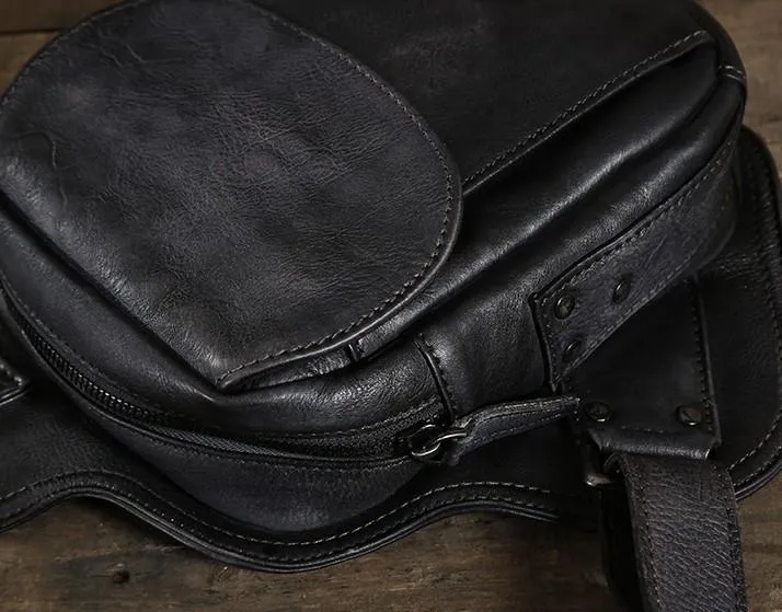 Best Sling Bag for Men Leather Chest Bag for Men Cool Sling Bag Small Sling Bag