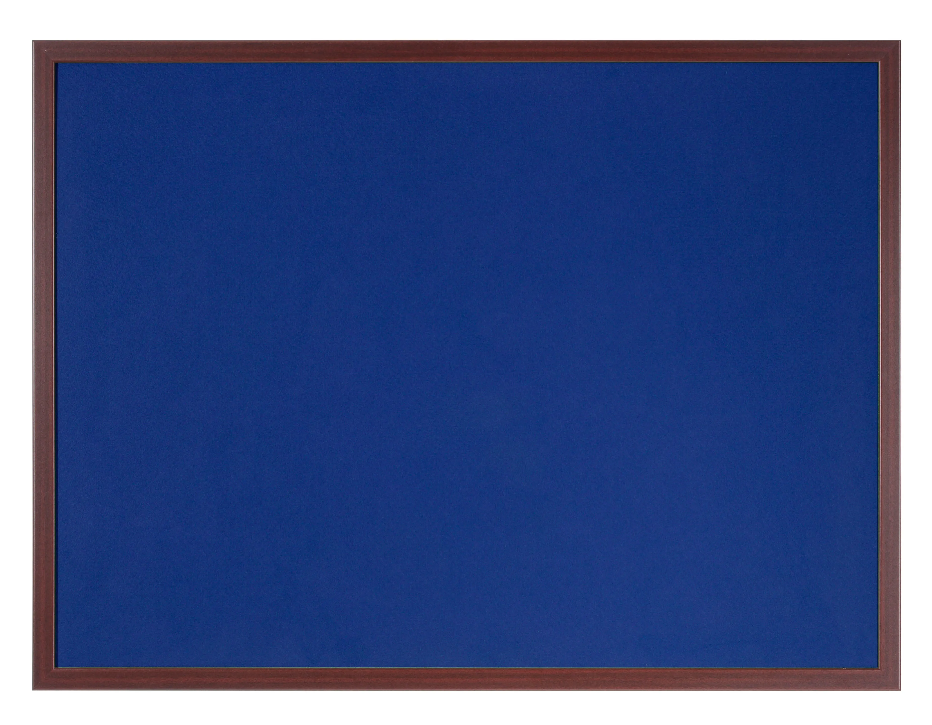 Bi-Office Earth-It Blue Felt Noticeboard Cherry Wood Frame 2400x1200mm - FB8643653
