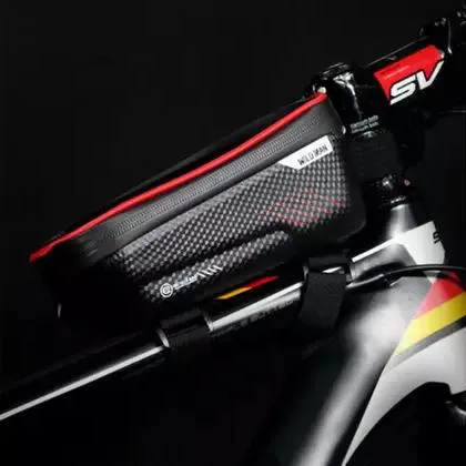 Bicycle Top Tube Frame Bag MTB Waterproof Phone Holder Case