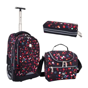 Big Wheel School Bags Trolly Set of 3pcs Faded Light