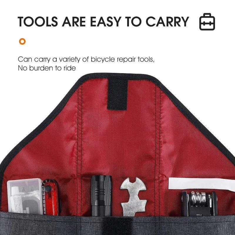 Bike Saddle Bag Cycling Saddle Tool Roll Bag under Seat Pouch Cycling Pack Bike Accessory for Bicycle Bike