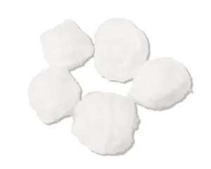 BIOSEAL COTTON BALLS. COTTON BALL, ½", STRINGS, X-RAY DETECTABLE, 5/PK, 50 PK/CS. , CASE