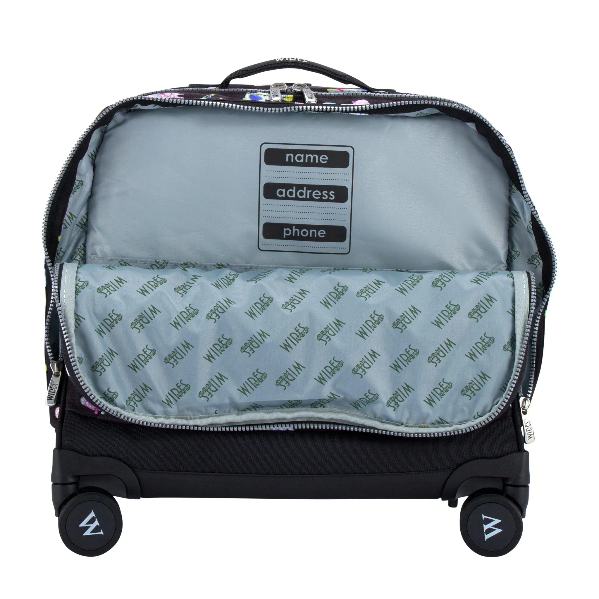 Black Space School Bag Trolley Set of 4(Lunch Bag & Pencil Case) Lunch Box