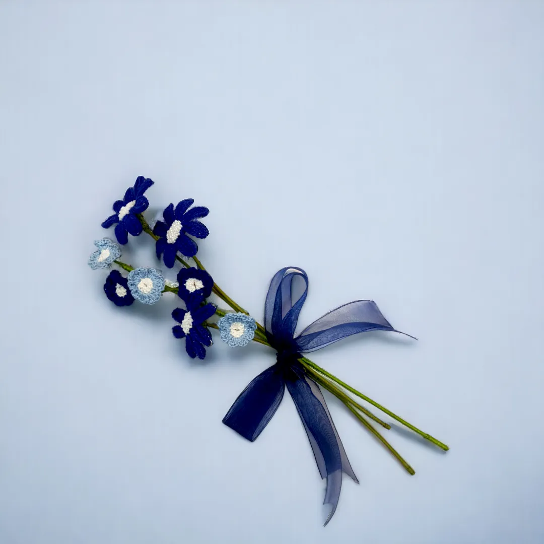 Blue daisies Handmade Crochet