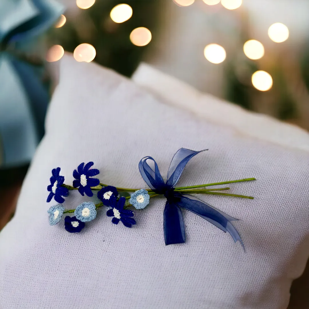 Blue daisies Handmade Crochet