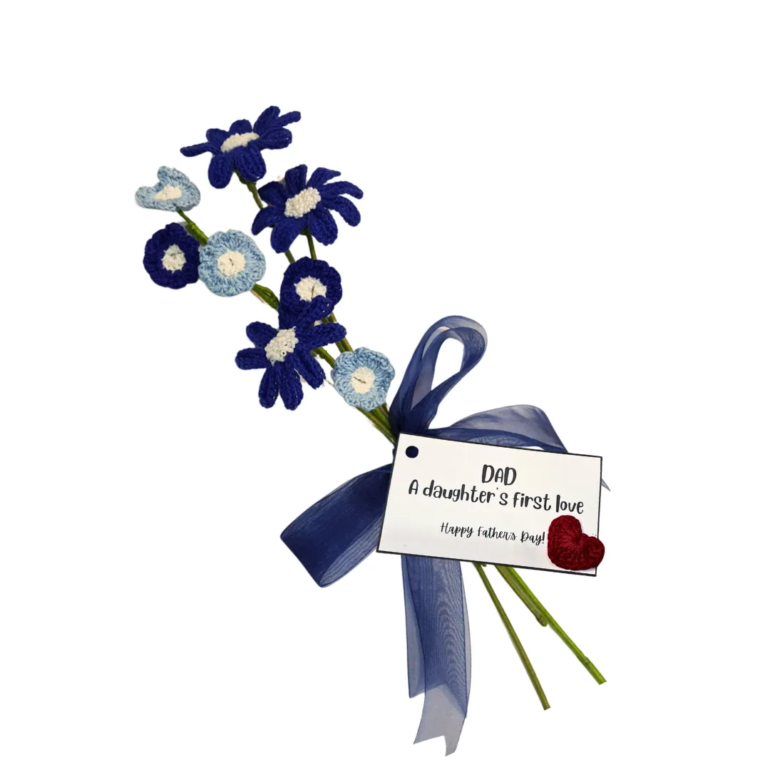 Blue daisies Handmade Crochet