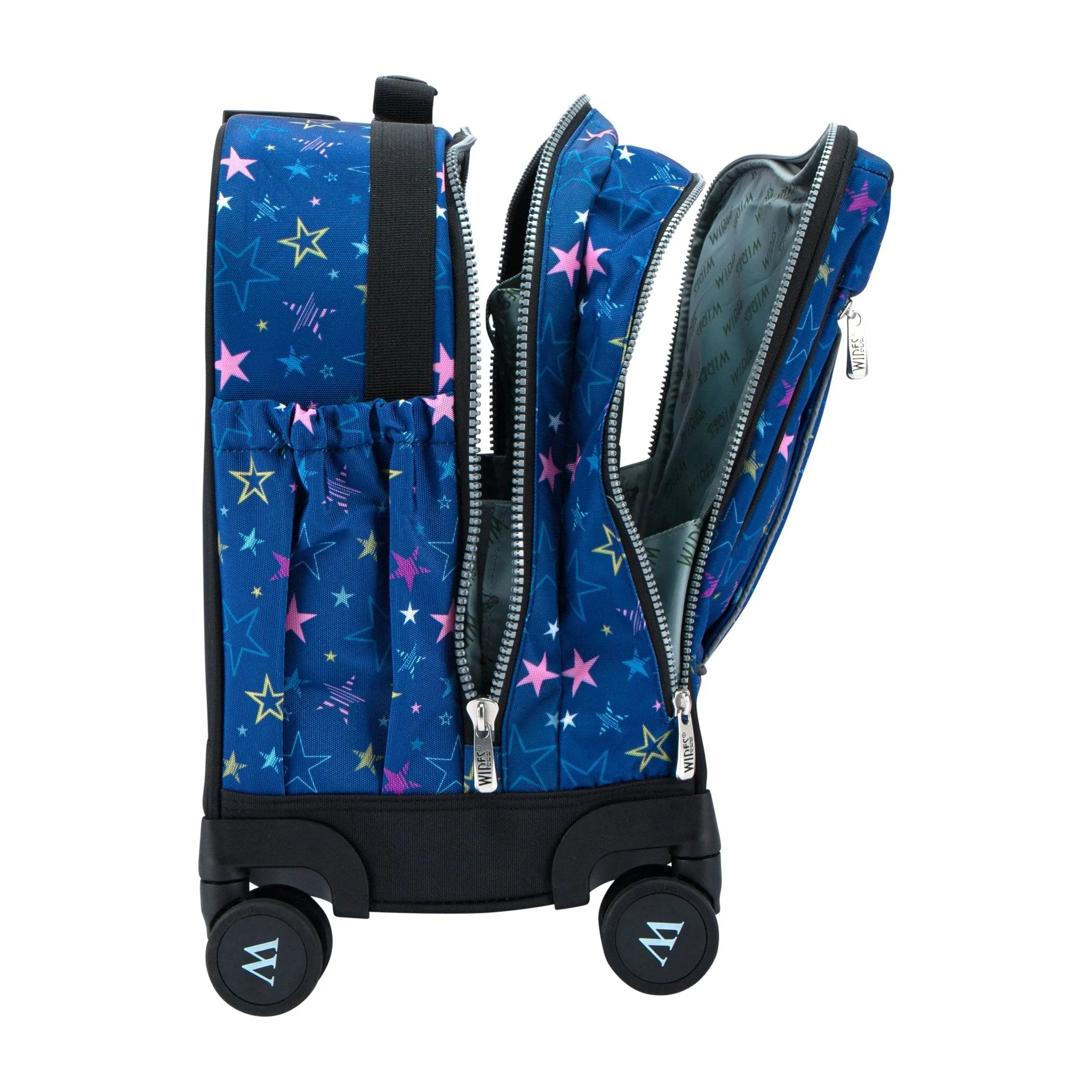 Blue Stars School Bag Trolley Set of 4(Lunch Bag & Pencil Case) Lunch Box