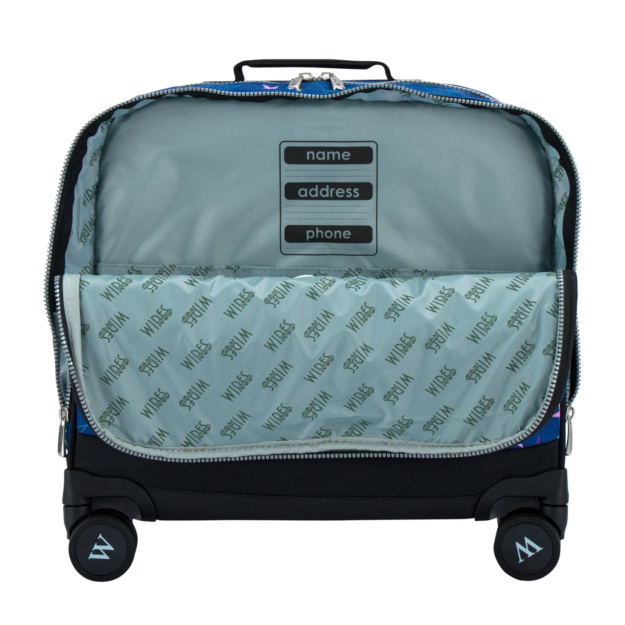 Blue Stars School Bag Trolley Set of 4(Lunch Bag & Pencil Case) Lunch Box