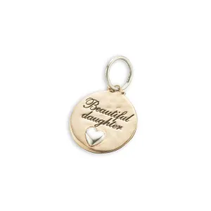 Bronze Silver Beautiful daughter charm