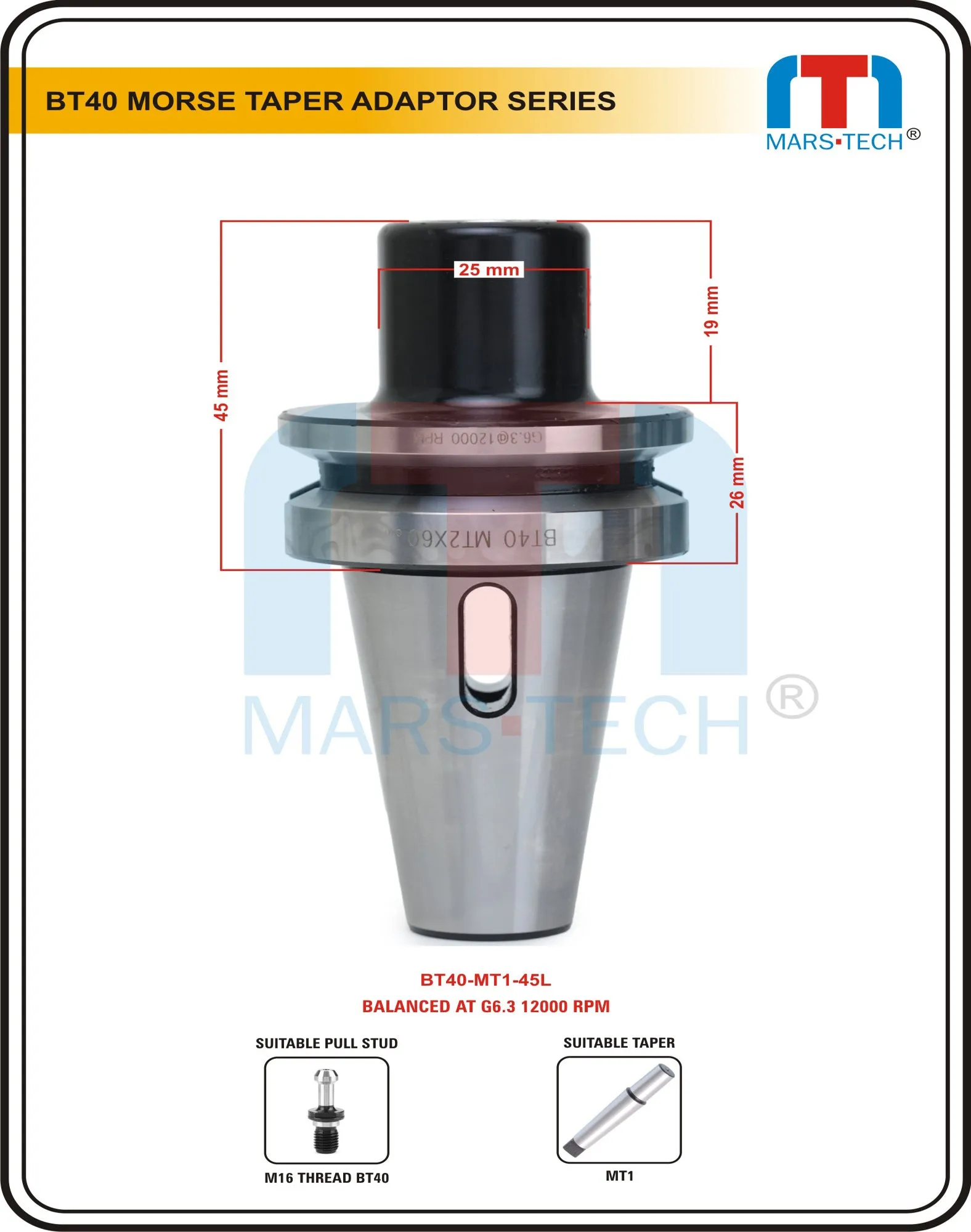 BT40Morse taper holder MT1 MT2 MT3 MT4
