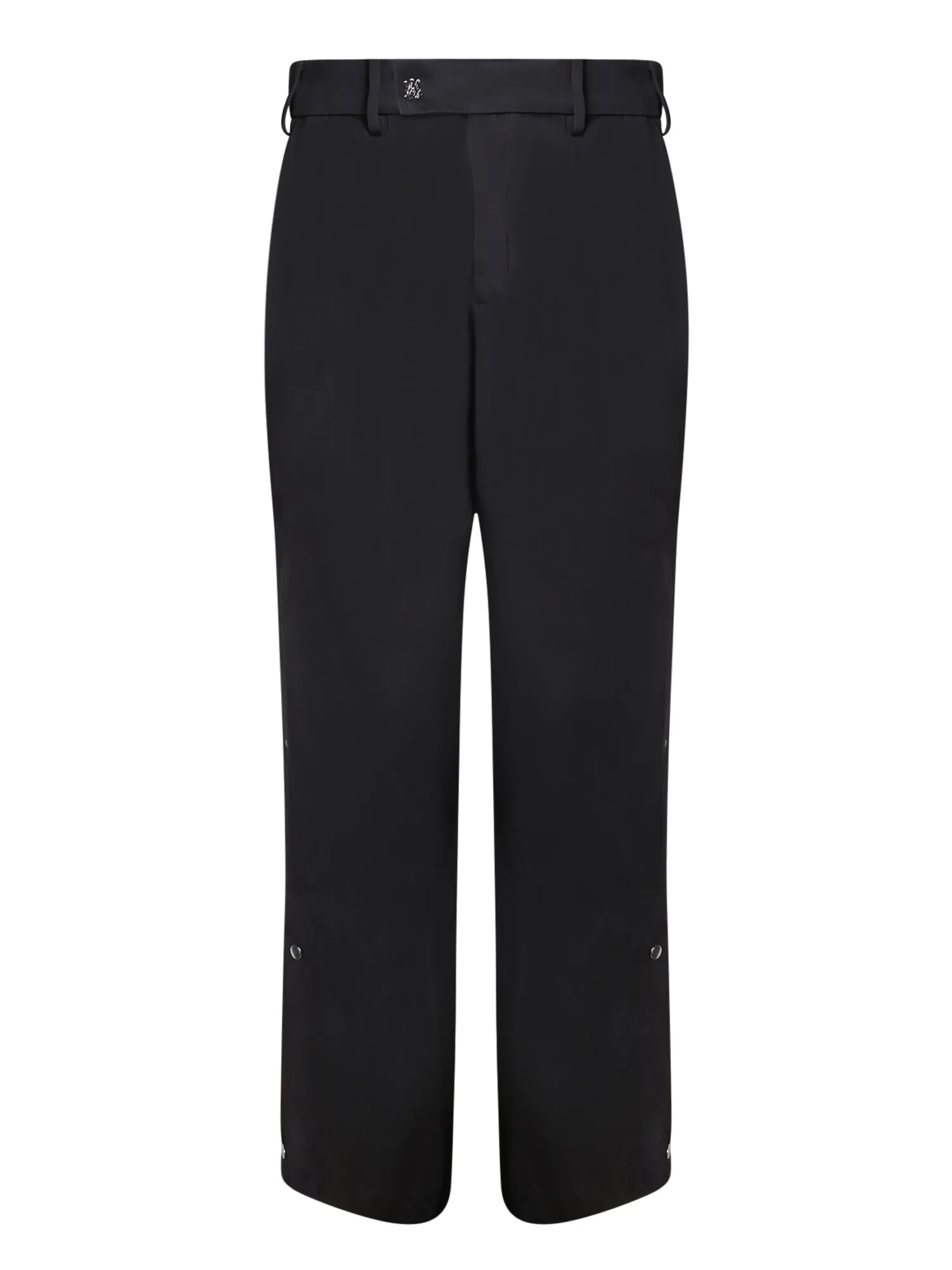 Button details black trousers
