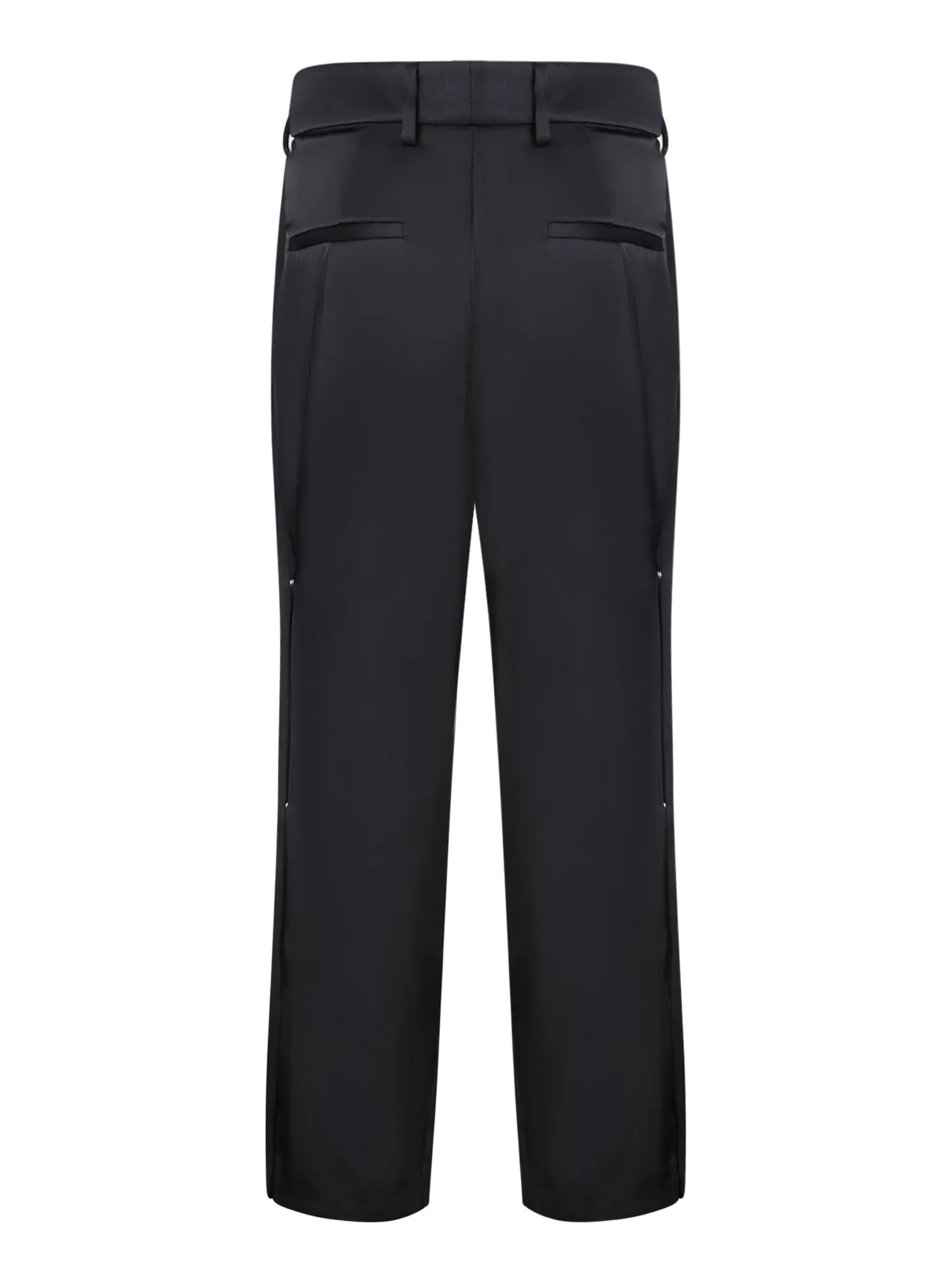 Button details black trousers