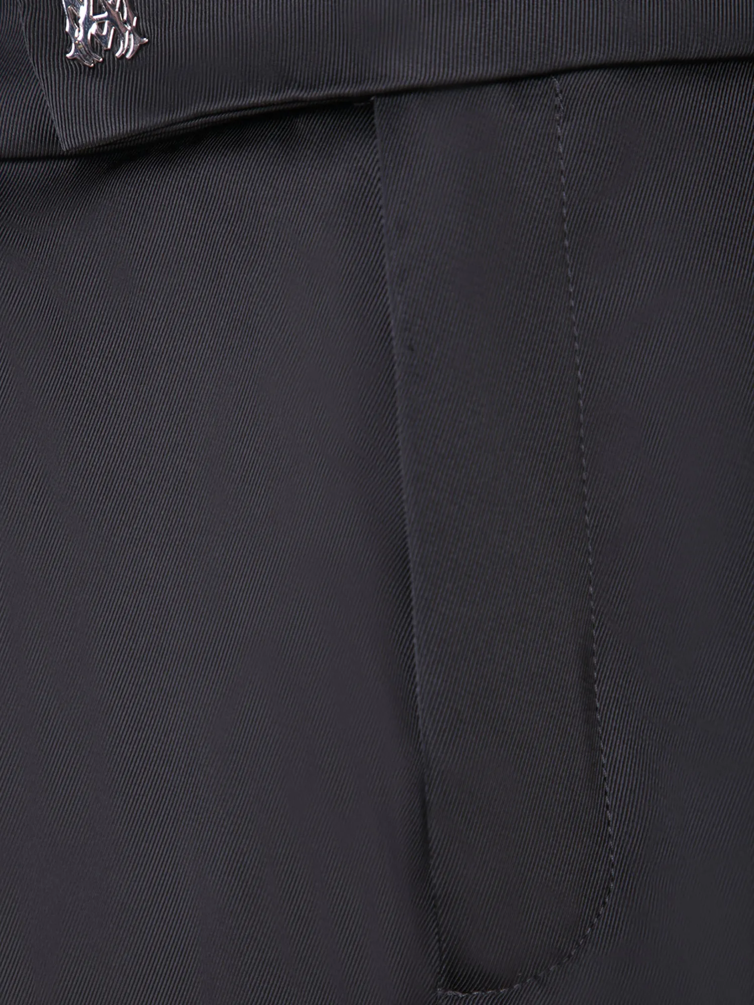 Button details black trousers
