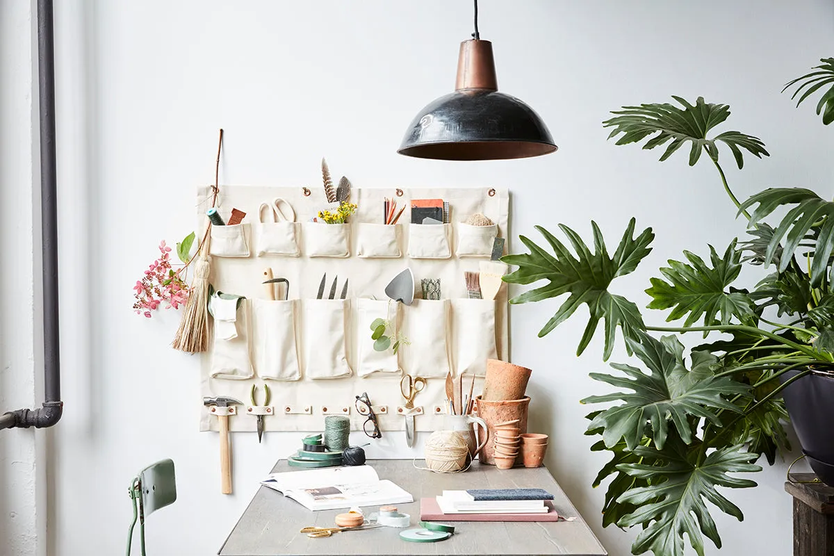 Canvas Half-Wall Komono Organizer