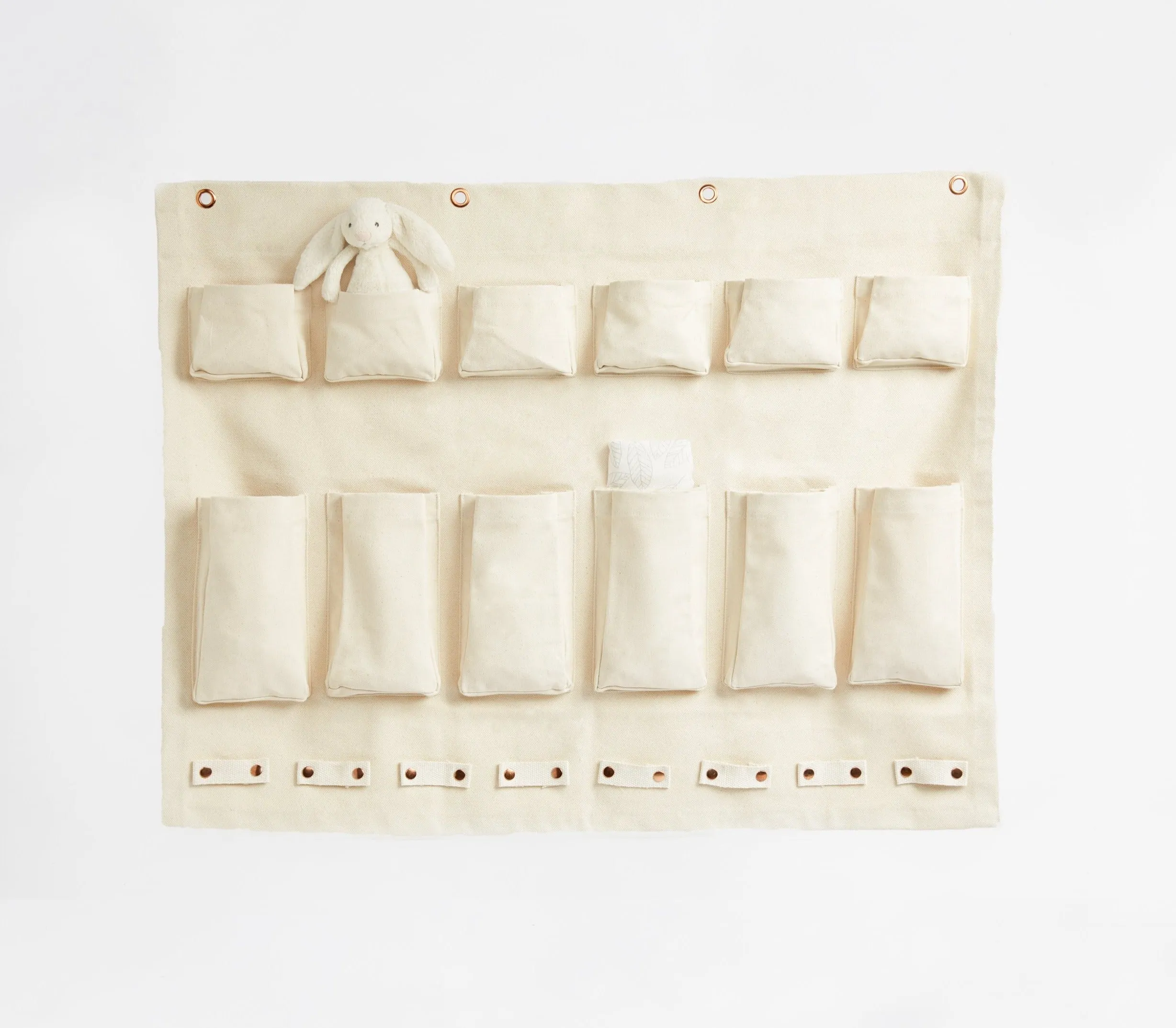 Canvas Half-Wall Komono Organizer