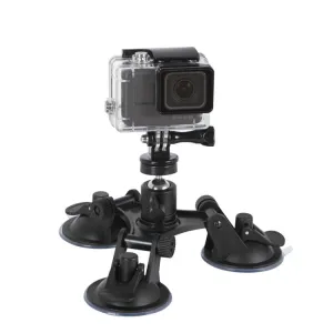 Car General Purpose Vehicle Bracket Suction Cup Fixed Glass Video Shooting Base, Shape: Suction Cup PTZ Gopro Screw