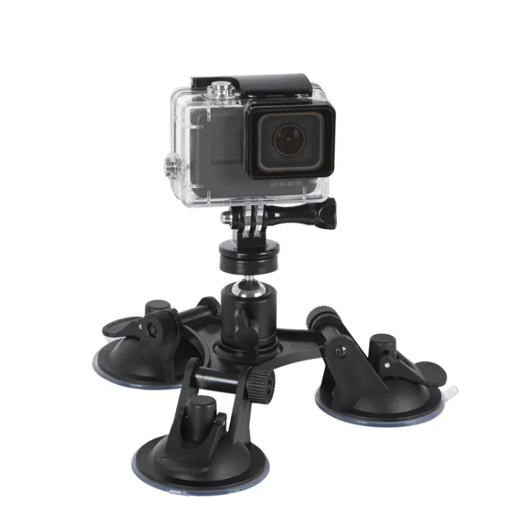 Car General Purpose Vehicle Bracket Suction Cup Fixed Glass Video Shooting Base, Shape: Suction Cup PTZ Gopro Screw
