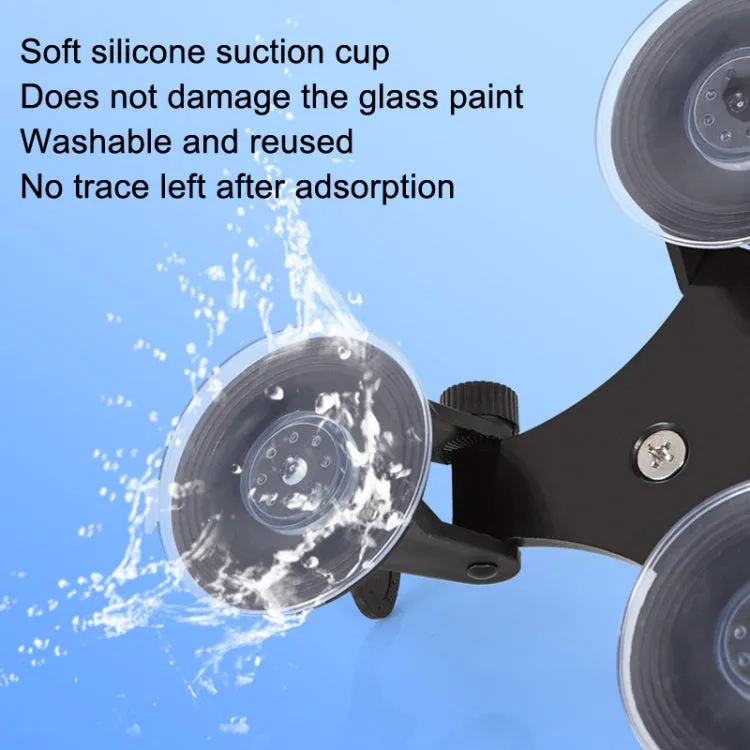 Car General Purpose Vehicle Bracket Suction Cup Fixed Glass Video Shooting Base, Shape: Suction Cup PTZ Gopro Screw