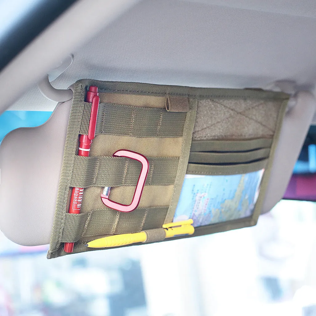 Car Organizer Sun Visor Holder Pouch Sunshade Receiving Bag