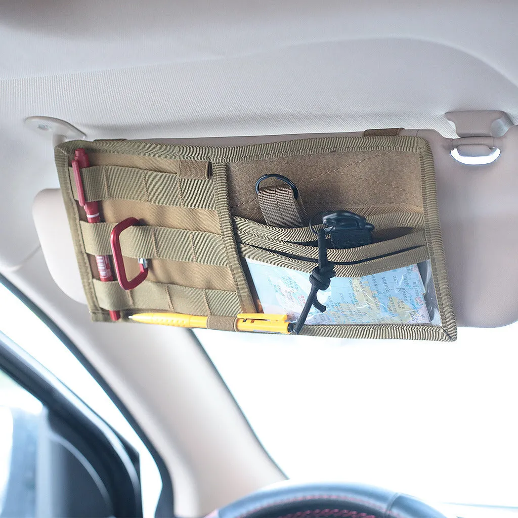 Car Organizer Sun Visor Holder Pouch Sunshade Receiving Bag