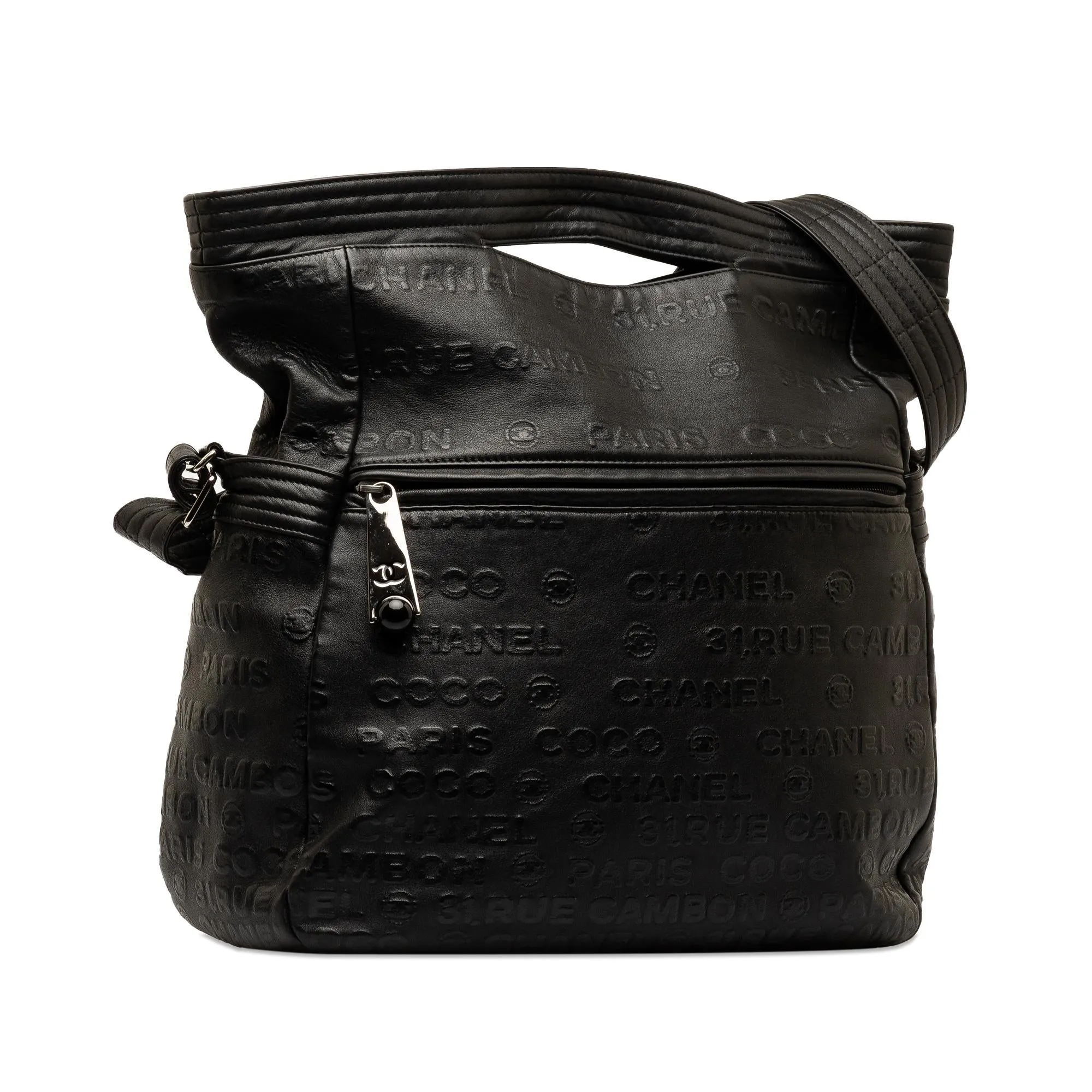 Chanel 31 Rue Cambon Embossed Leather Satchel (SHG-nBv17W)