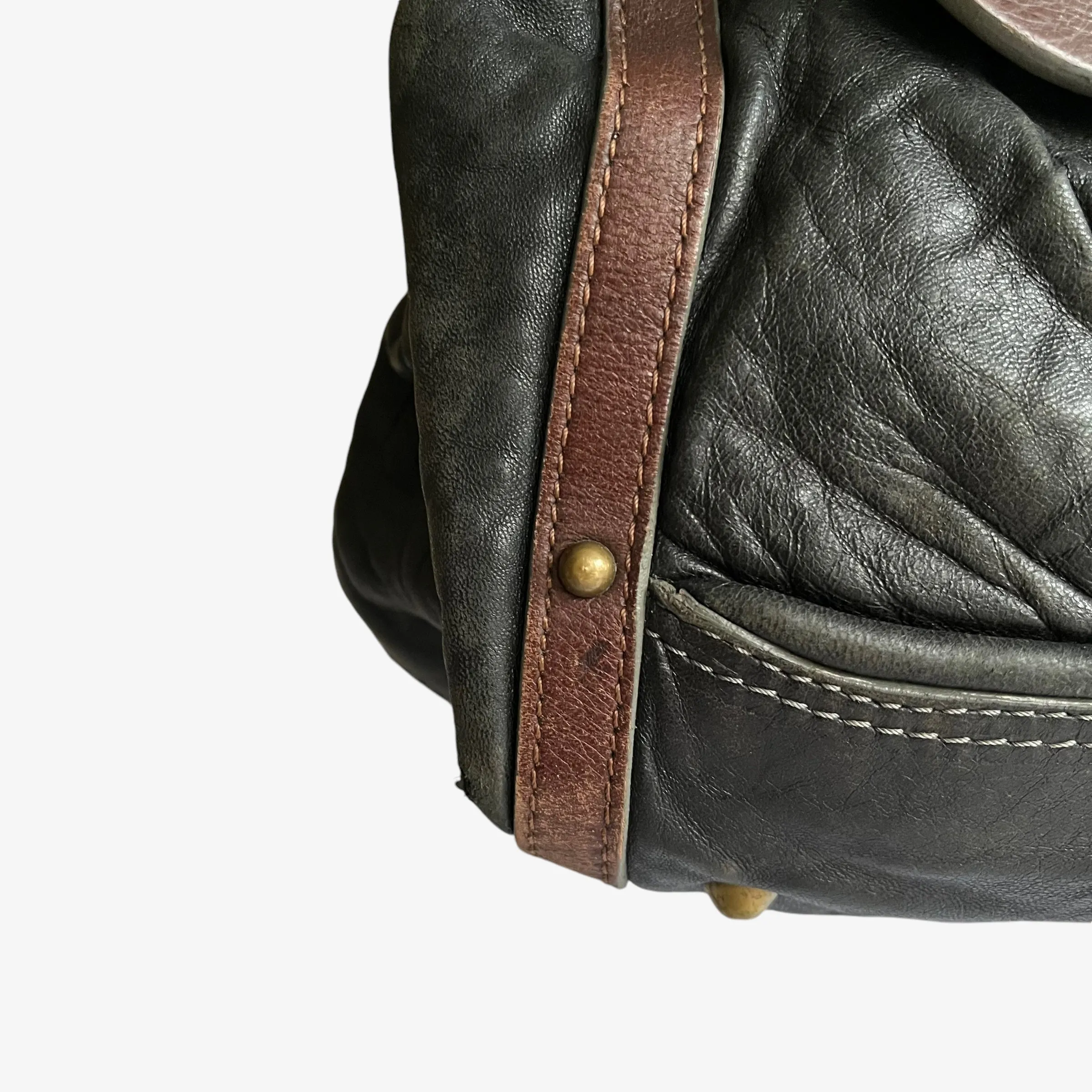 Chloé Double Frame Maggie Leather Shoulder Bag