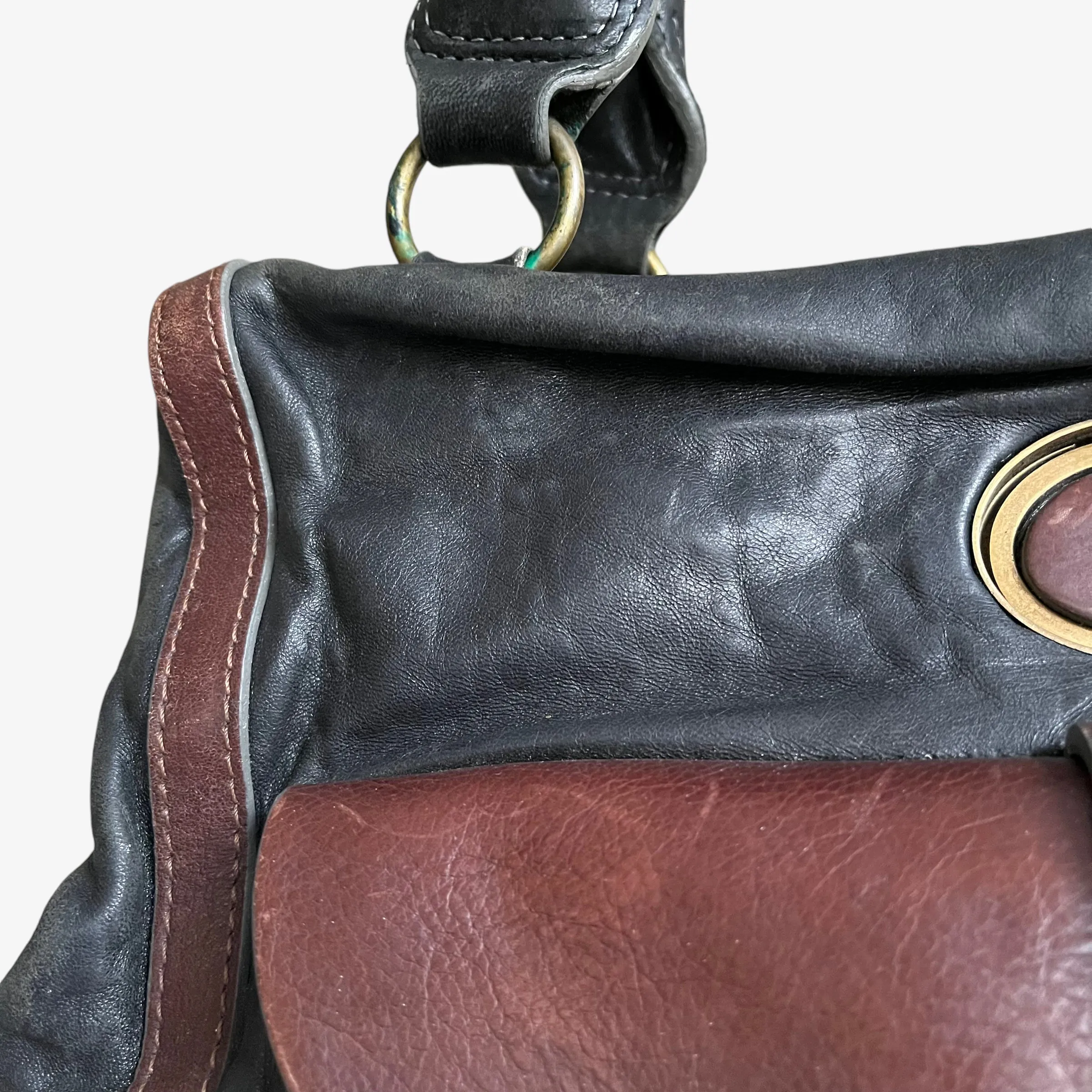 Chloé Double Frame Maggie Leather Shoulder Bag