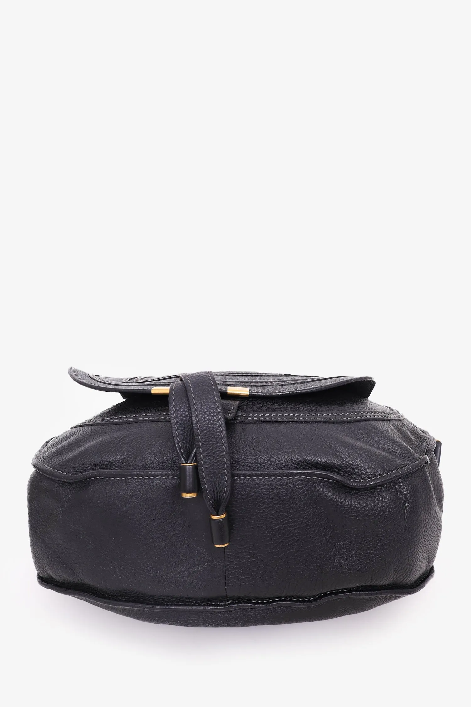 Chloe Black Leather Large Marcie Hobo Bag