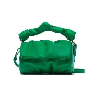 Christmas Gift Brands Ruched Women Handags Designer Shoulder Bags Luxury Soft Pu Leather Crossbody Bag High Quality Small Pures Green Sac 2021