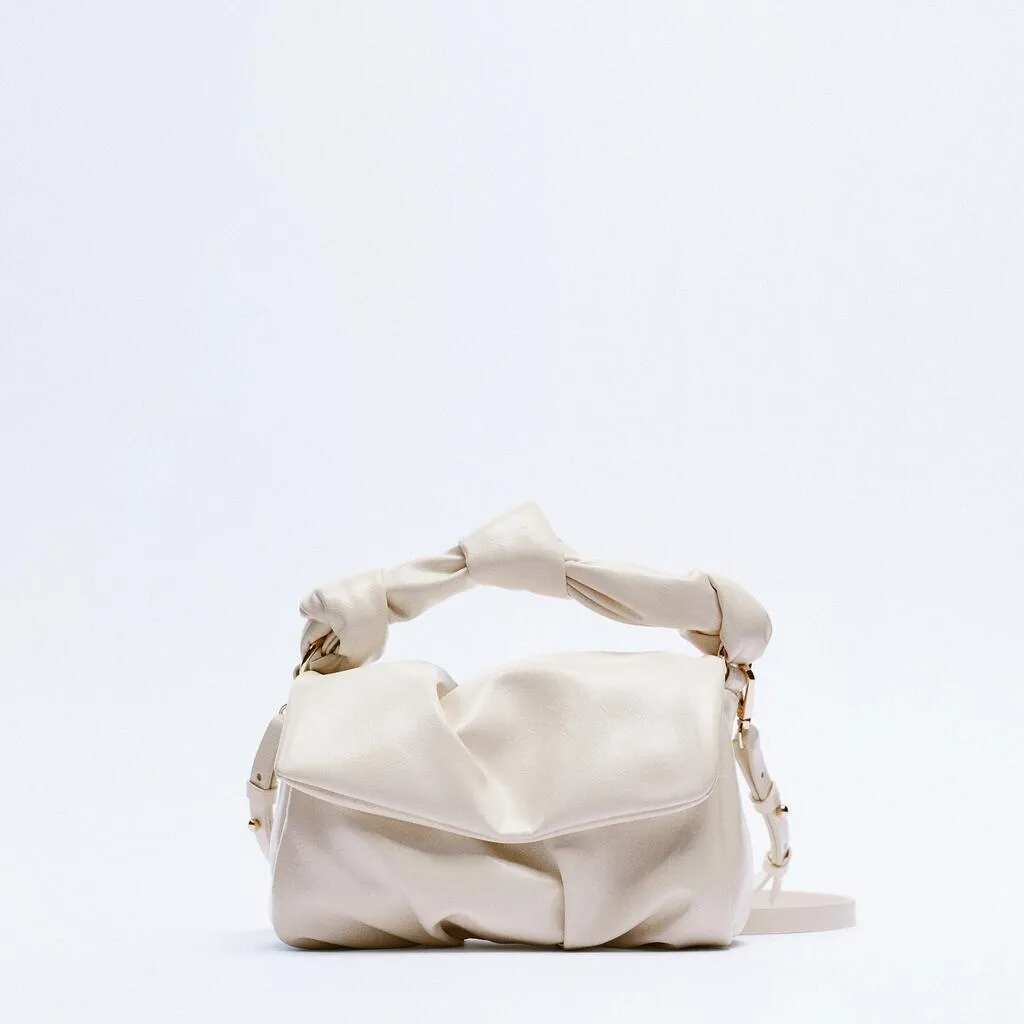 Christmas Gift Brands Ruched Women Handags Designer Shoulder Bags Luxury Soft Pu Leather Crossbody Bag High Quality Small Pures Green Sac 2021