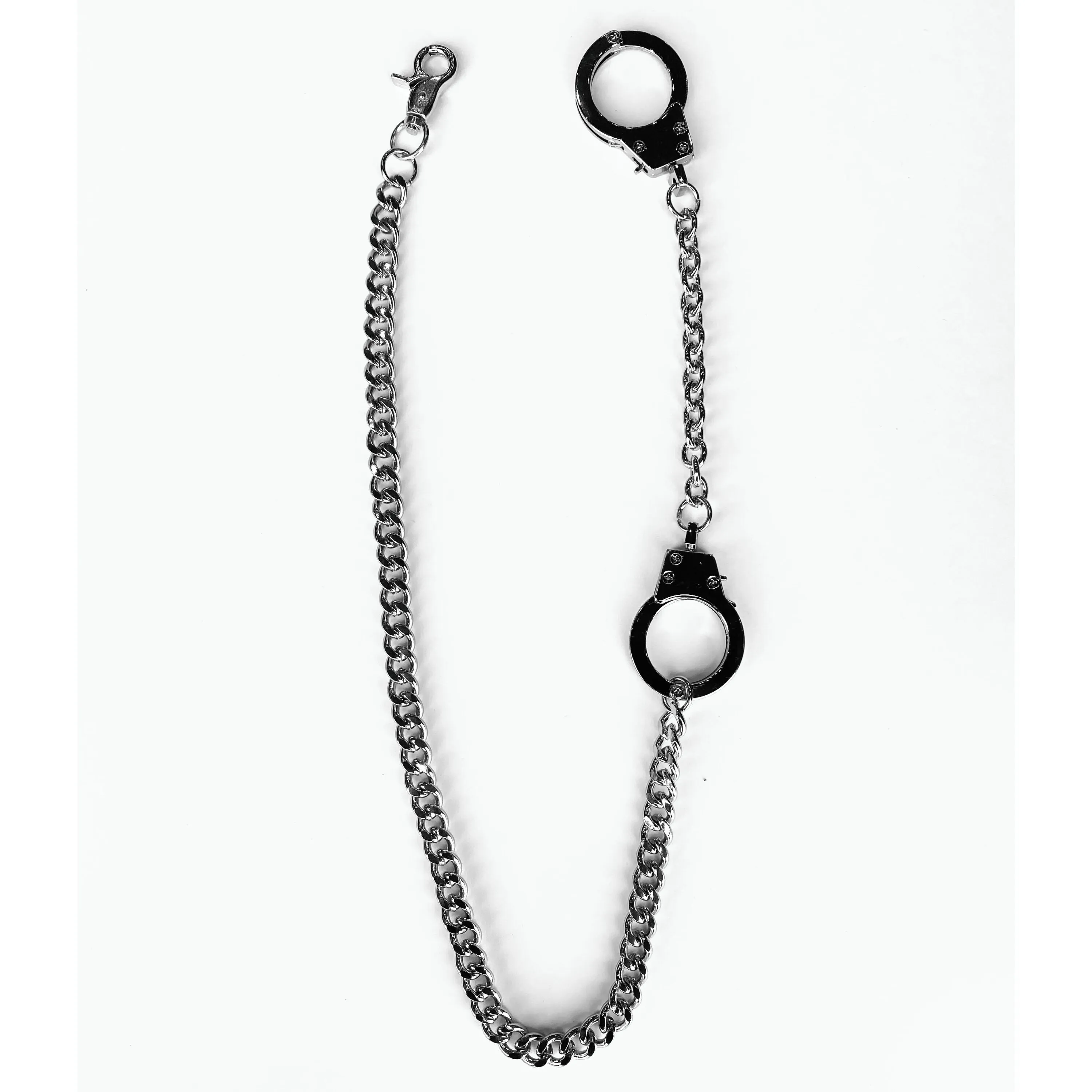 Chrome Handcuffs Wallet Chain 30"