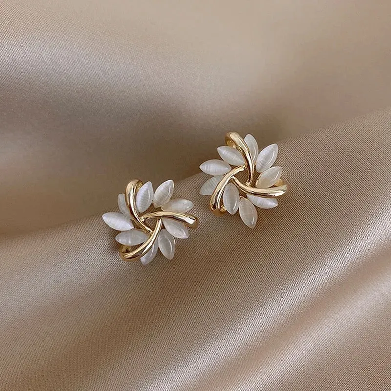 Circle Stud Earrings For Woman Classic Jewelry Girl's Fashion Unusual Earrings S4321345