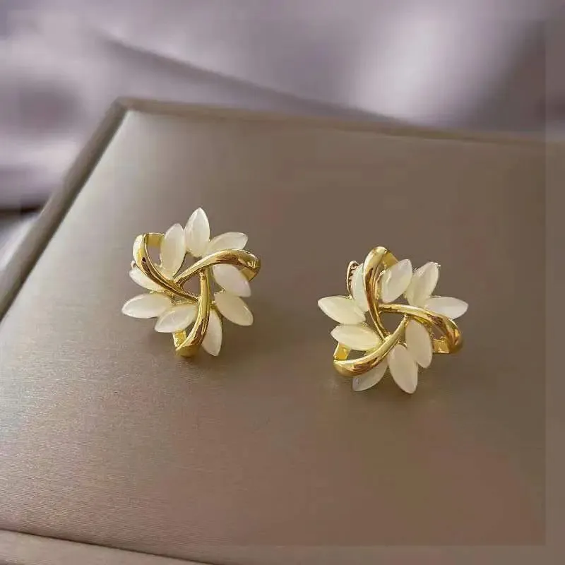 Circle Stud Earrings For Woman Classic Jewelry Girl's Fashion Unusual Earrings S4321345