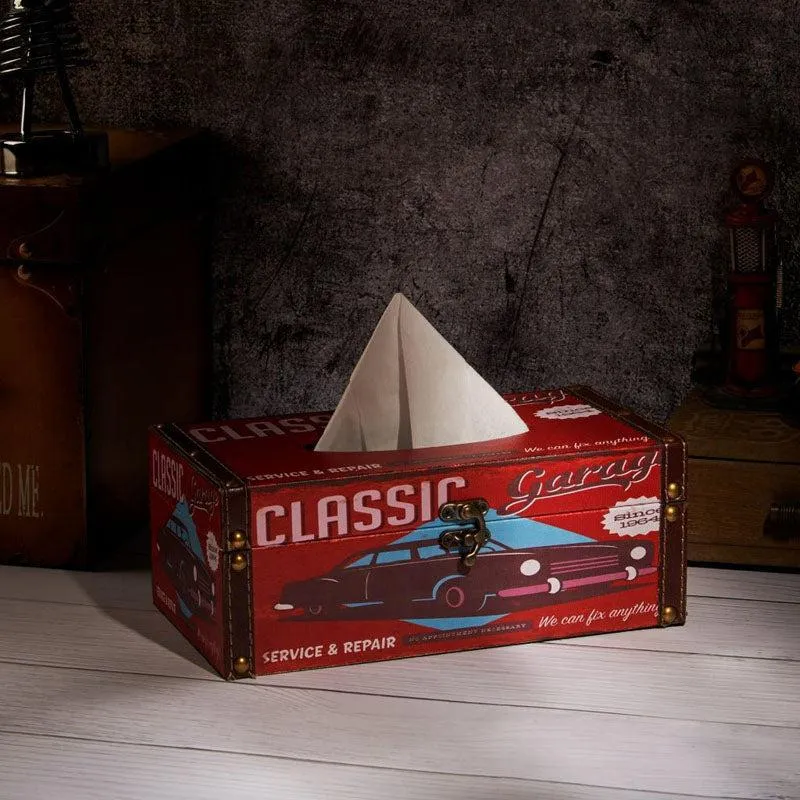 Classic Garage Tissue Box