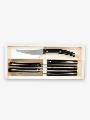 Convivio Nuovo Steak Knife Set by Berti Black