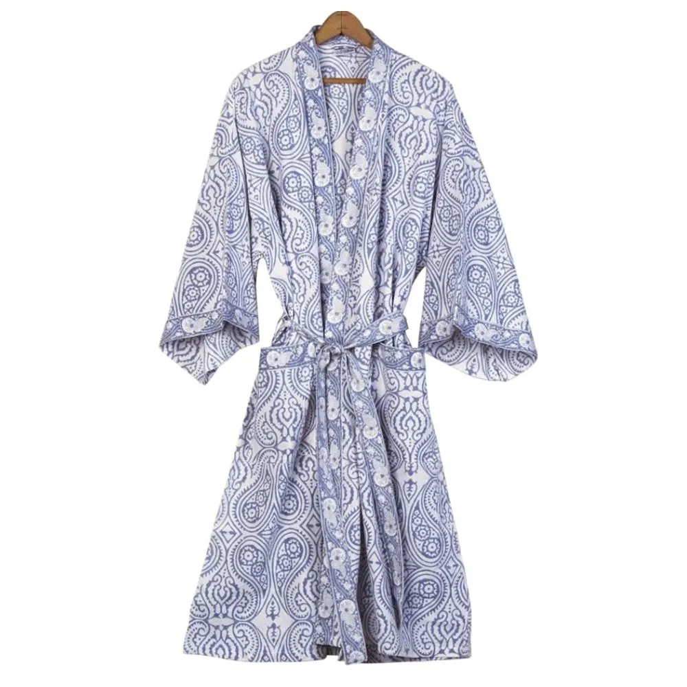 Cotton Paisley Bathrobe