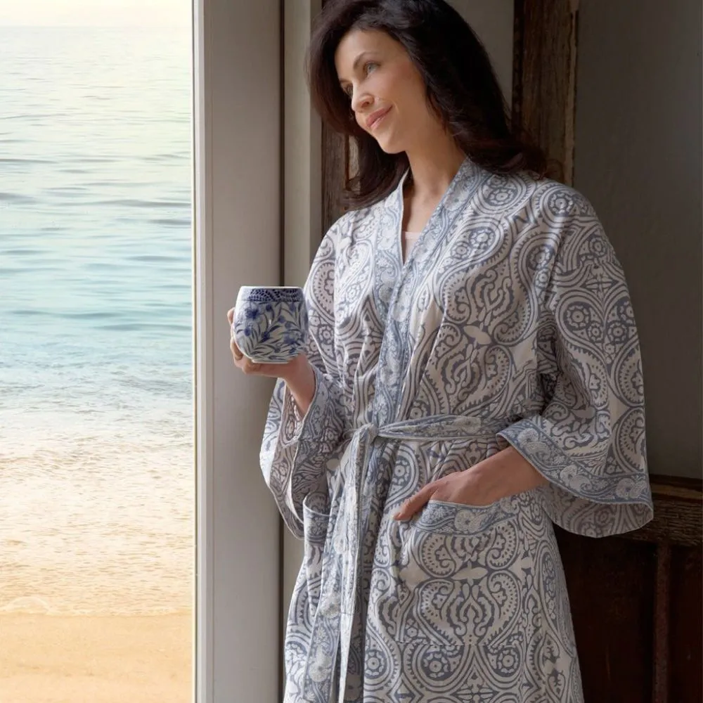 Cotton Paisley Bathrobe