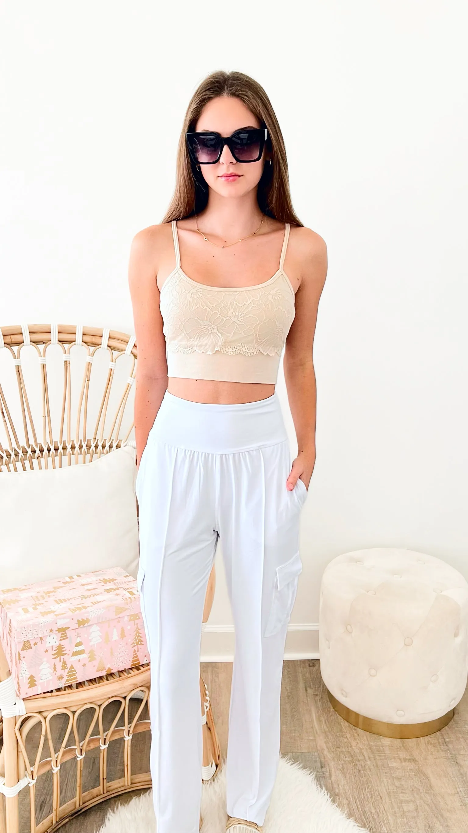 Crazy Beautiful Lace Bra - Almond