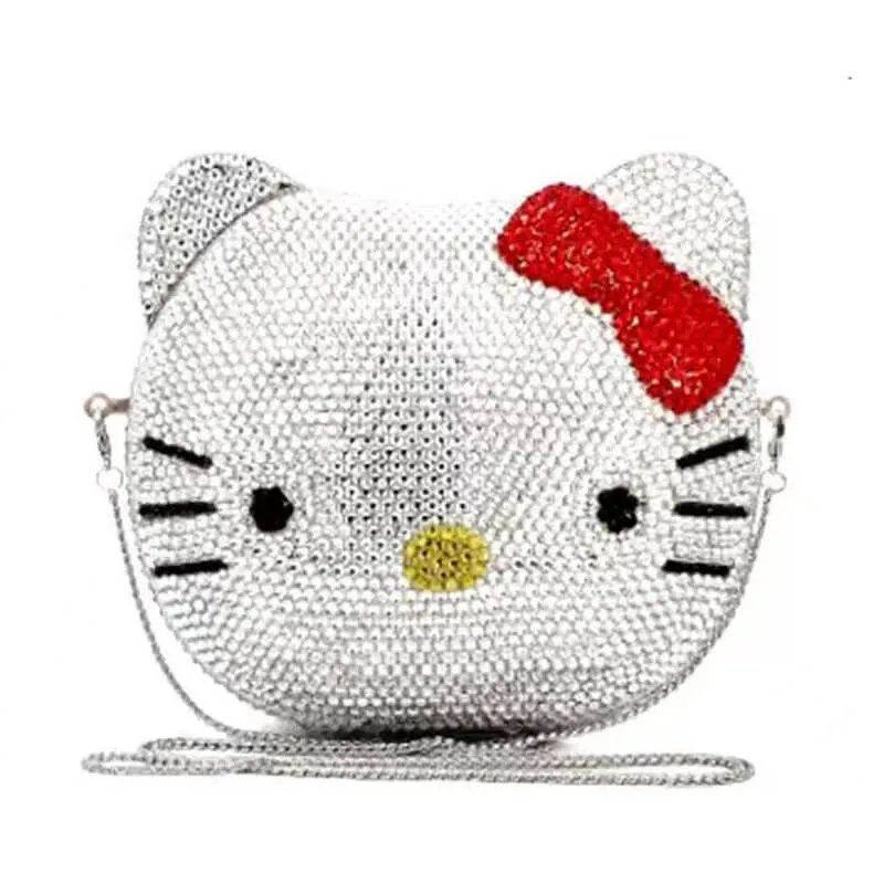 Crystal Kitty Cat Minaudiere