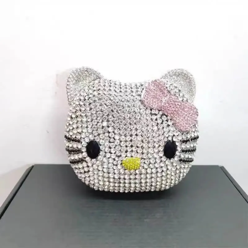 Crystal Kitty Cat Minaudiere