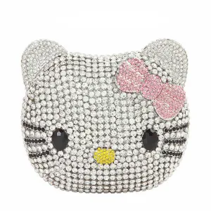 Crystal Kitty Cat Minaudiere