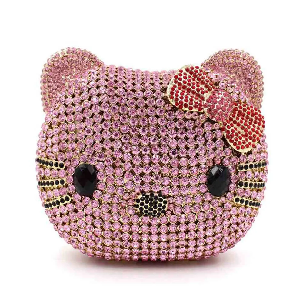 Crystal Kitty Cat Minaudiere