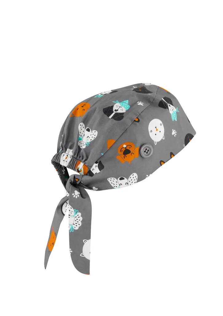 CSC245U BizCare Unisex Printed Scrub Cap