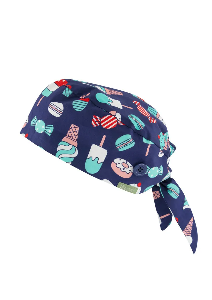 CSC245U BizCare Unisex Printed Scrub Cap