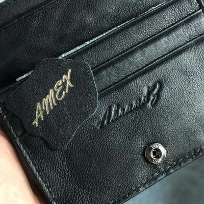 Custom Leather Card Holder