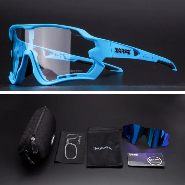 Cycling Glasses Men Sunglasses Bicycle Polaroid Photochromic 5 Lens Goggles Women MTB Man Bike Sports Fishing Accessories