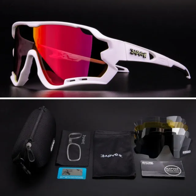 Cycling Glasses Men Sunglasses Bicycle Polaroid Photochromic 5 Lens Goggles Women MTB Man Bike Sports Fishing Accessories