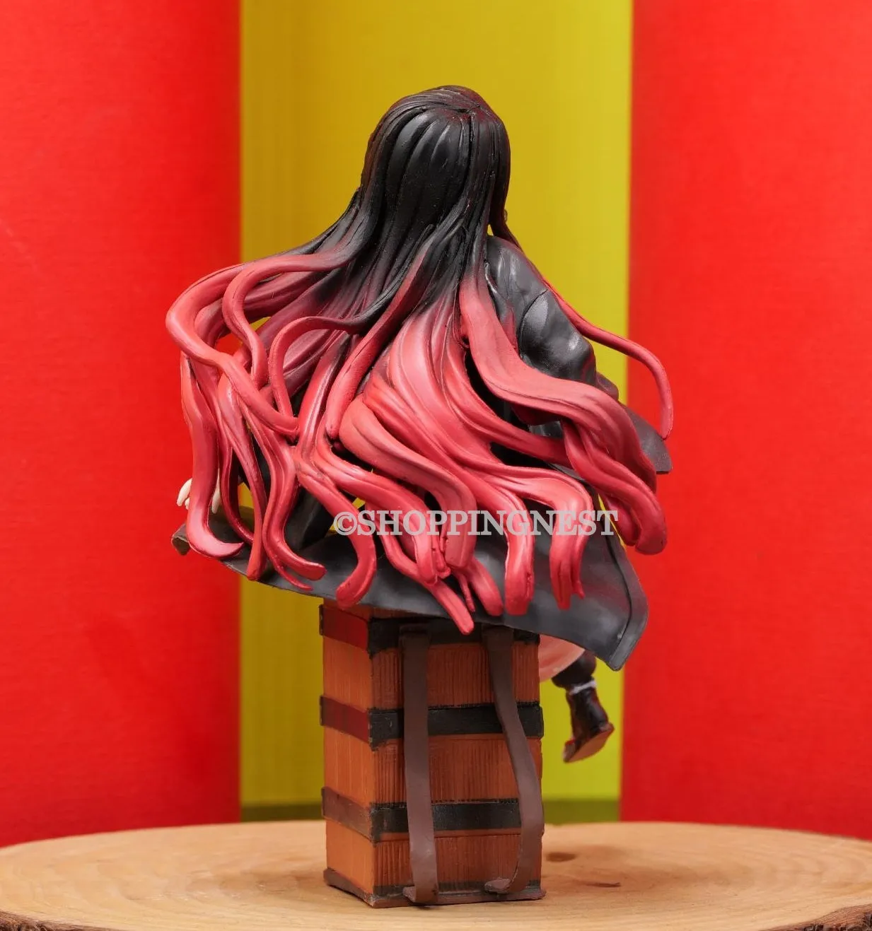 Demon Slayer Nezuko Sitting on backpack Figure  | 16Cms |