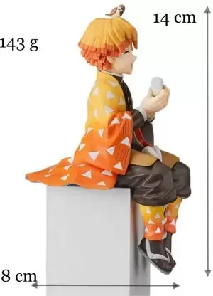 Demon Slayer Zenitsu Agatsuma Perching  PVC Model Anime Action Figure | 15 Cms |
